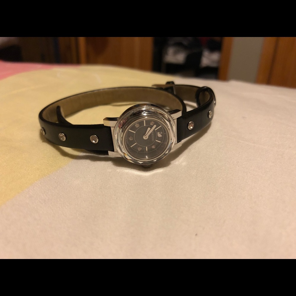 Double wrap Swarovski watch